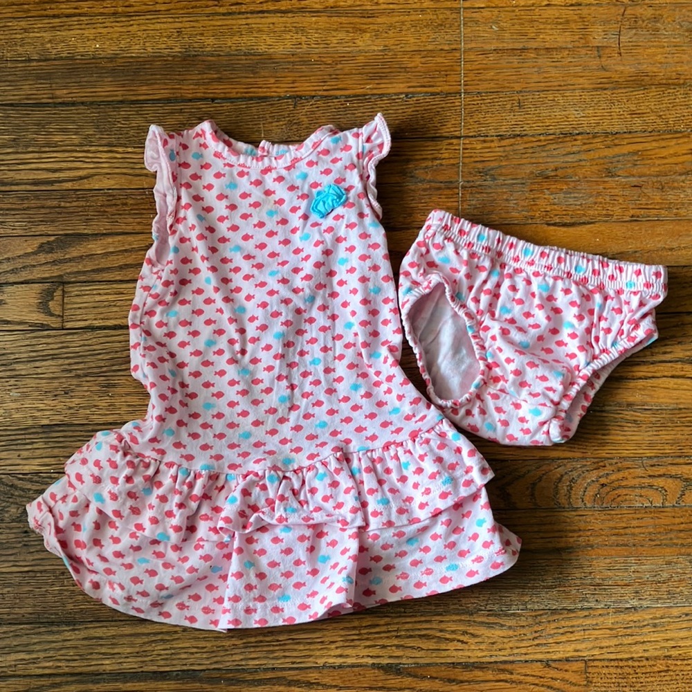Dress with diaper cover